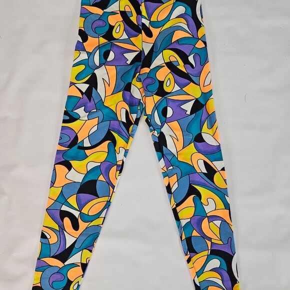 Pro Spirit Workout/Fitness/Running Tights Abstract SPANDEX Pants Womens - Picture 4 of 16